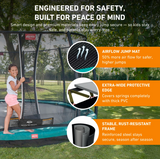 BERG Champion 14' Round Lo-ground Trampoline with Safety Enclosure