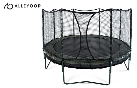 AlleyOOP Circle Trampoline with Enclosure